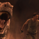 Illustration for article titled Riding a Giant Geyser in a T-Rex Skull Is Always Awesome